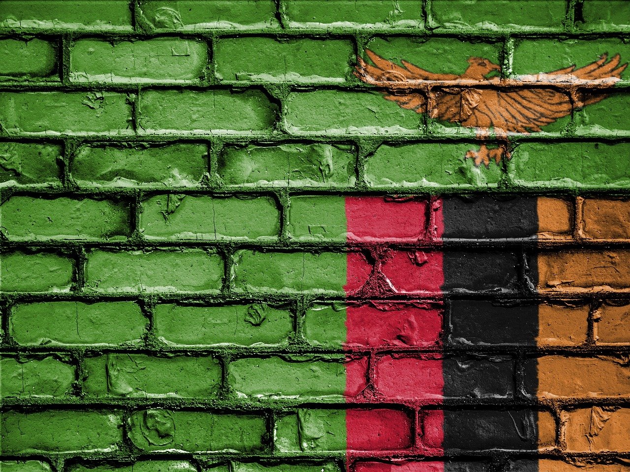 flag, banner, nation, emblem, country, national, patriotic, symbol, patriot, patriotism, wall, zambia, green wall, green banner, zambia, zambia, zambia, zambia, zambia