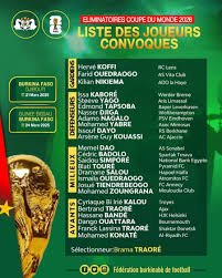 Eliminatoires Coupe du Monde 2026 : Brama Traoré présente 25 Etalons pour affronter le Djibouti et la Guinée-BissauEliminatoires Coupe du Monde 2026 : Brama Traoré présente 25 Etalons pour affronter le Djibouti et la Guinée-Bissau