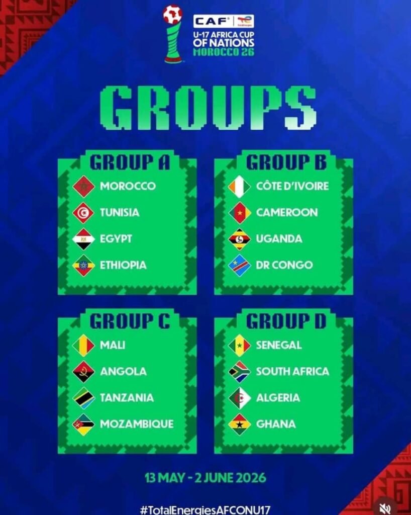 TotalEnergies CAF CAN U-17 Maroc 2026