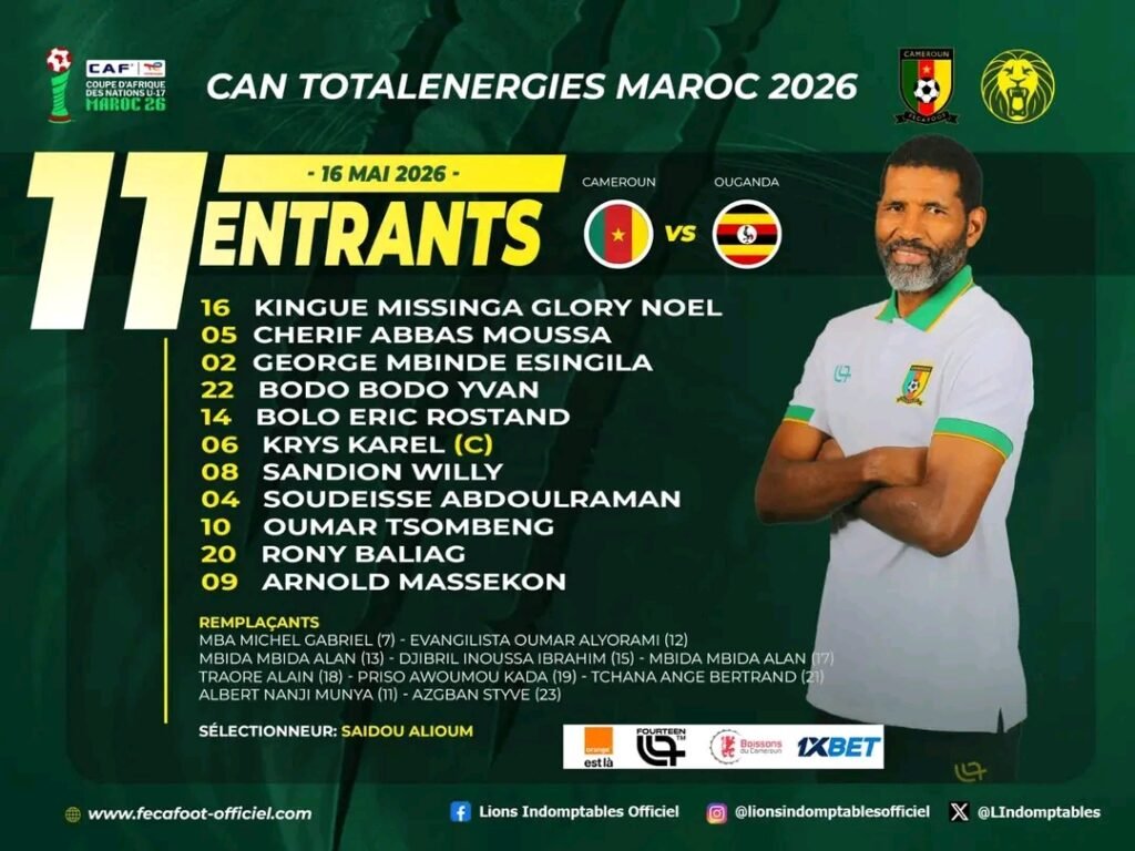 CAN U17 2026 : Les Lionceaux du Cameroun se réveillent face à l’Ouganda