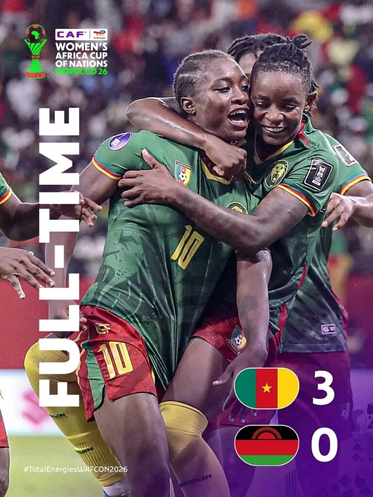 🇨🇲 LE CAMEROUN EST CHAMPION D’AFRIQUE ! Les Lionnes écrasent le Malawi 3-0 et décrochent enfin la couronne
