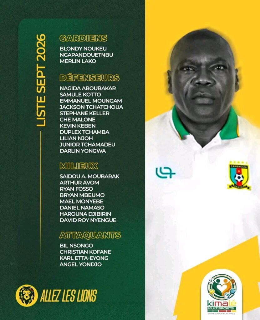 Lions Indomptables : trois rendez-vous majeurs au programme du Cameroun